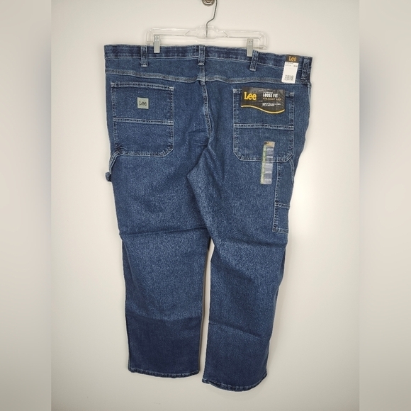 Lee Carpenter Loose Fit Straight Leg Original Stone Jeans 48x29 - Picture 2 of 11